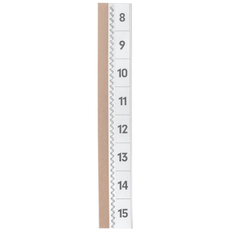 DURABLE Vollsichtreiter selbstklebend TABFIX transparent, 5 St.