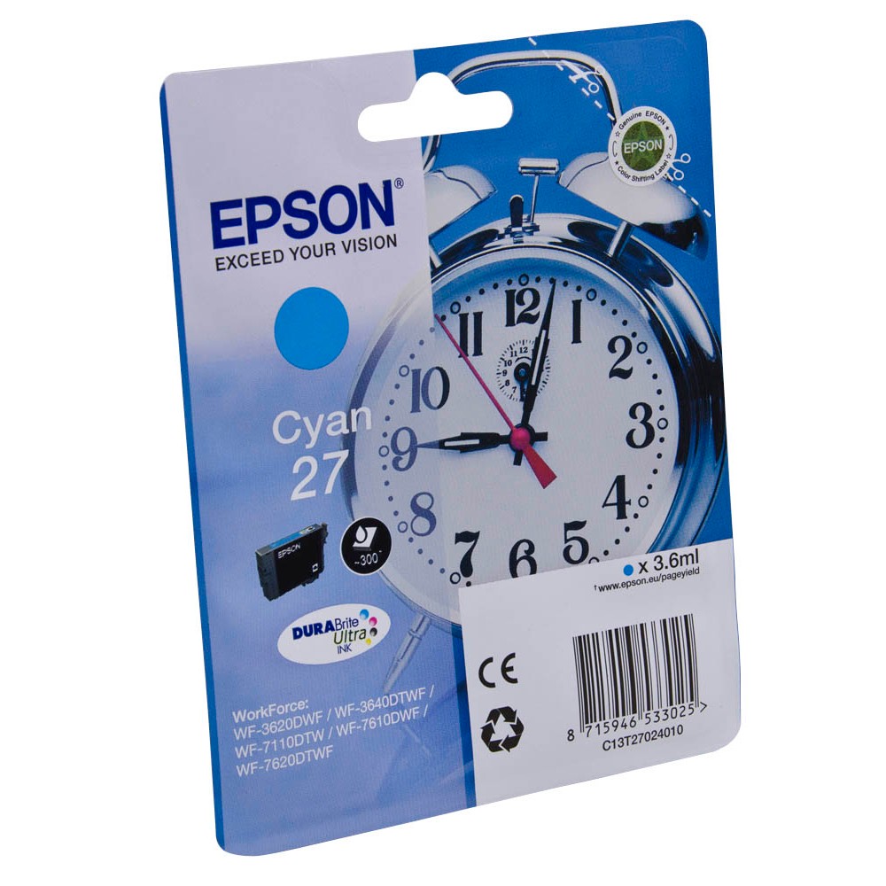 Epson 27 / C13T27024012 Tinte Cyan