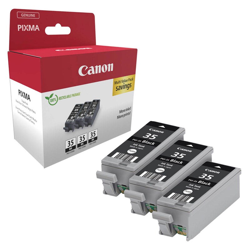 Canon Tintenpatrone 3 x schwarz (1509B028)
