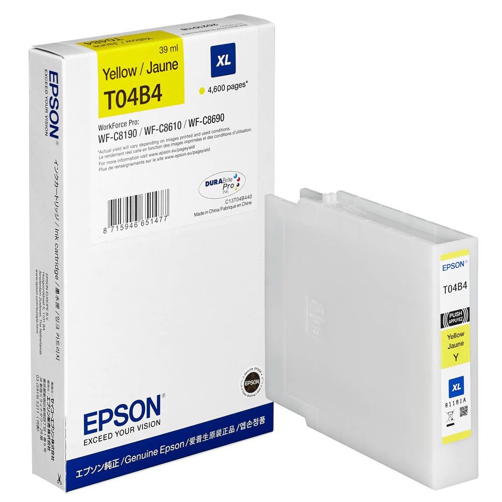 Epson T04B4XL / C13T04B440 Tinte Yellow