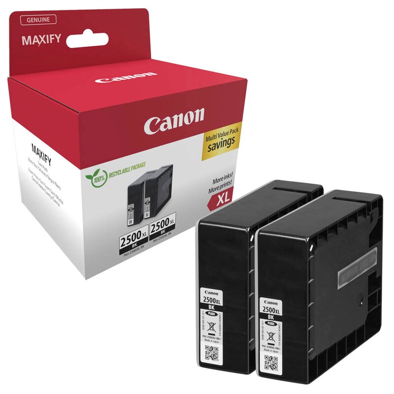 9254B011 CANON PGI2500XL Maxify MB Tinte (2) black HC 2x2500Seiten Cardboard