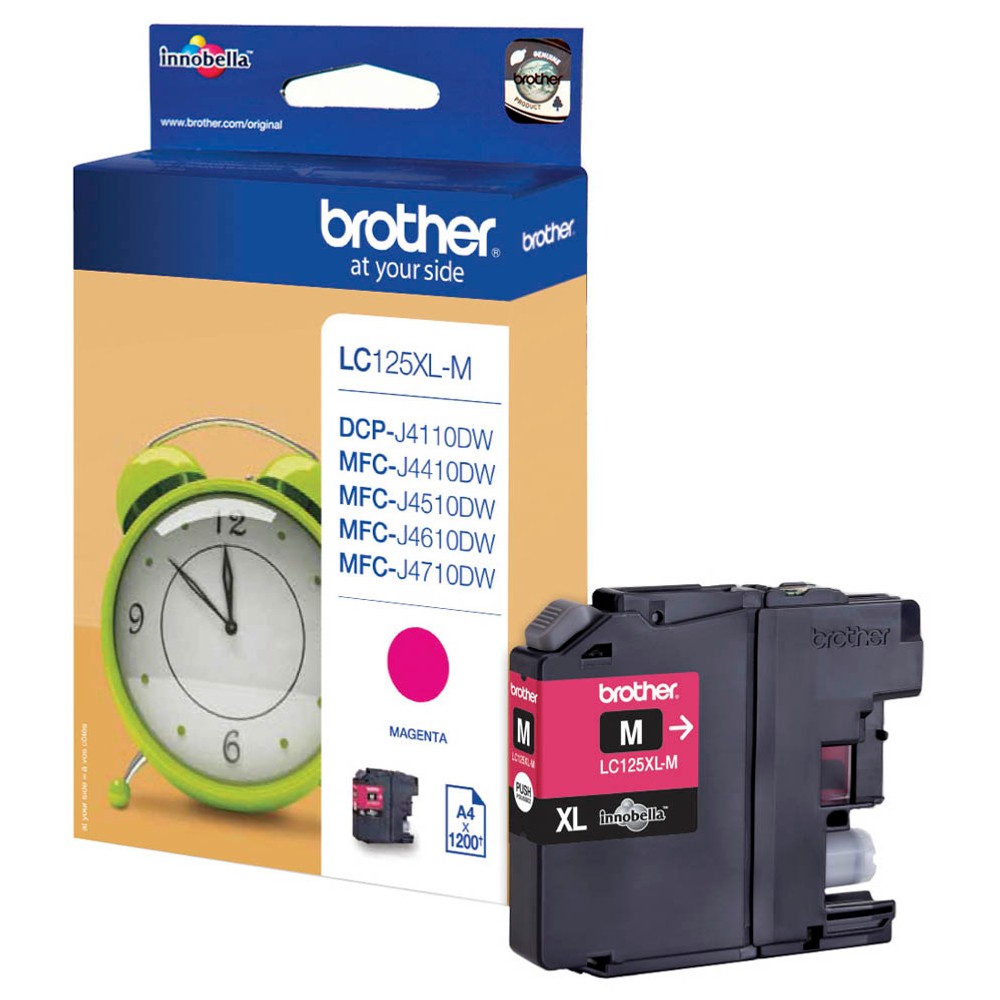 Brother Tintenpatrone magenta HC (LC-125XLM)