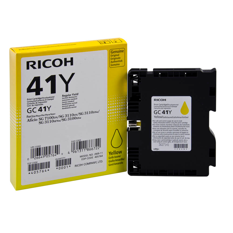 Ricoh Gel-Kartusche gelb HC (405764, GC-41YH)