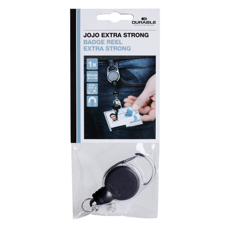 DURABLE Ausweishalter Jojo EXTRA STRONG schwarz, 1 St.