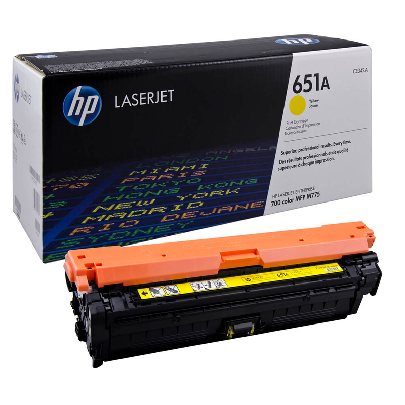 HP Toner-Kartusche gelb (CE342A, 651A)