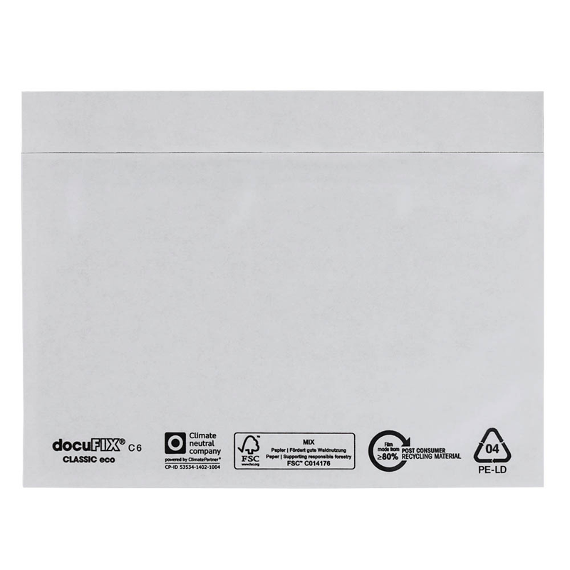 docuFIX® CLASSIC Lieferscheintaschen eco Kunststoff DIN C6 1.000 St.