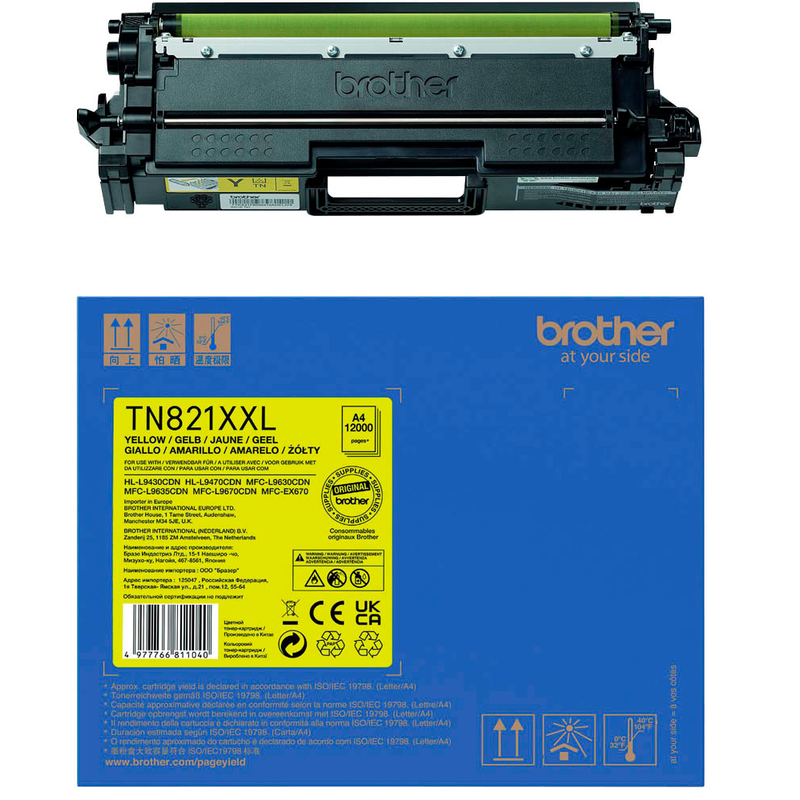 Brother TN-821XXL Y Toner gelb