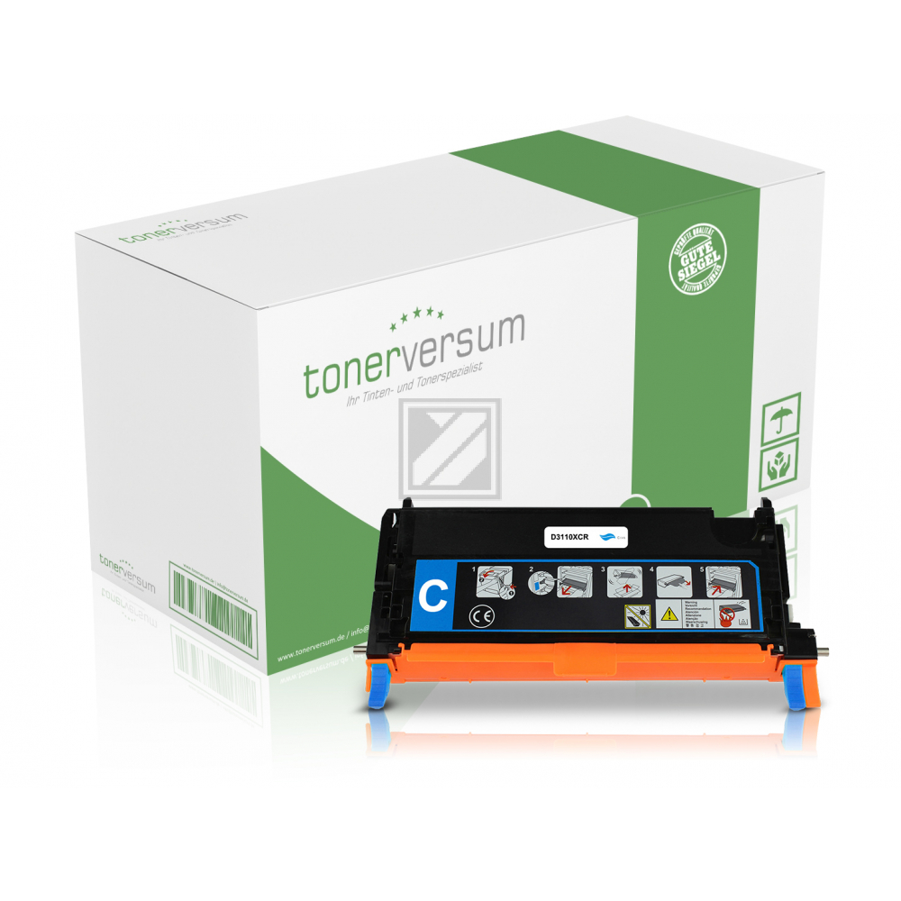 Tonerversum Toner-Kartusche cyan HC (101604) ersetzt PF029