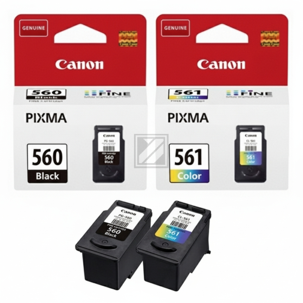 3713C007 CANON PG560/CL561+PP201 Photo Cube Tinte+Fotopapier (2) blk-col