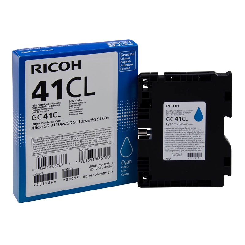 Ricoh Gel-Kartusche cyan (405766, GC-41C)