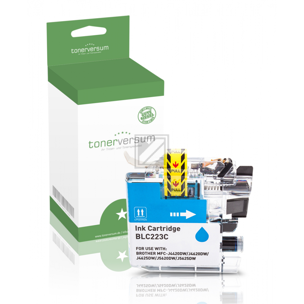 Tonerversum Tintenpatrone cyan (100115) ersetzt LC-223C