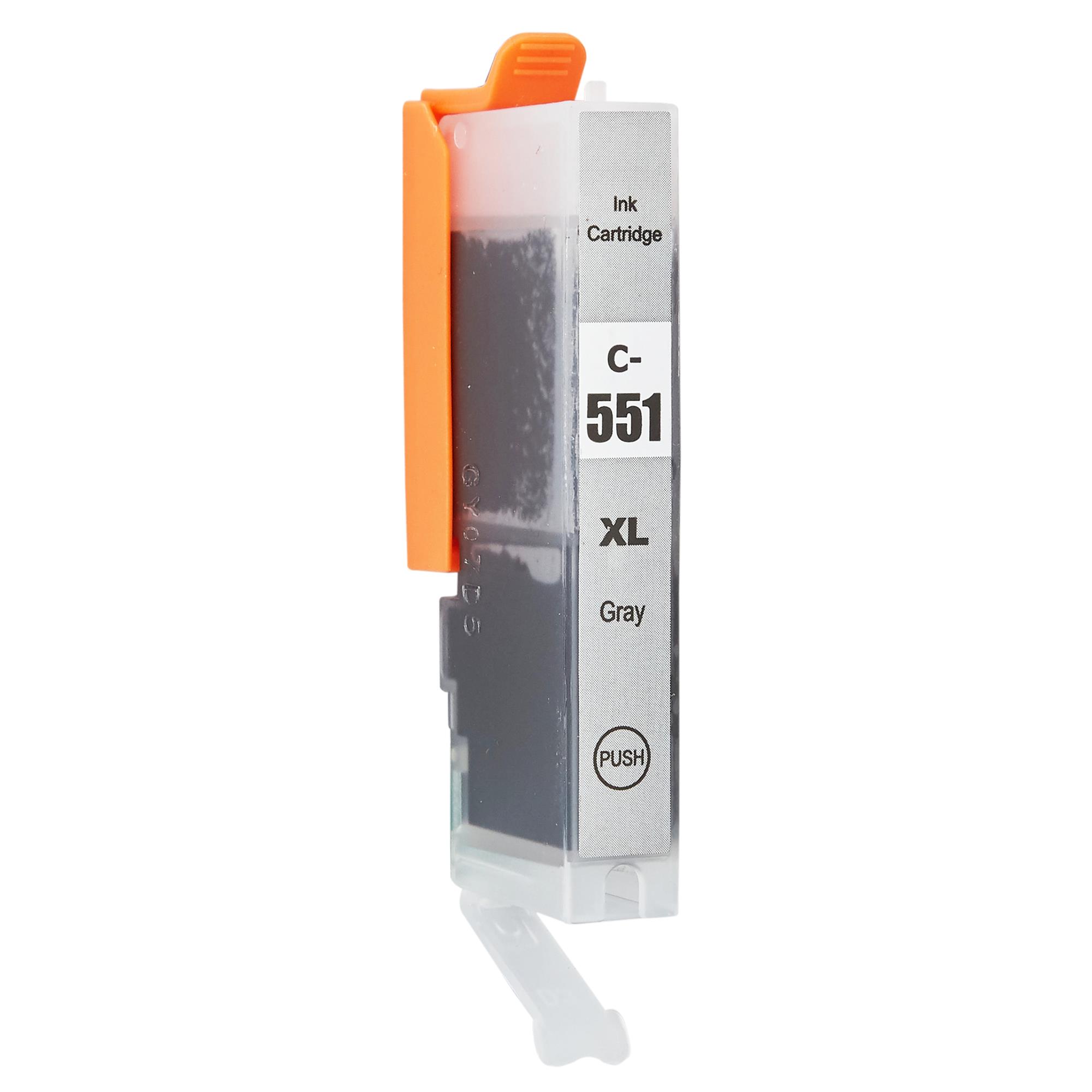 Kompatibel zu Canon CLI-551GY / 6447B001 Tinte Grau XL