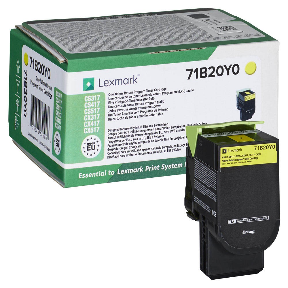 Lexmark 71B20Y0 Toner Yellow