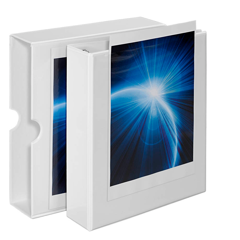 EICHNER Präsentationsringbuch 4-Ringe weiß 8,0 cm DIN A4, 1 St.