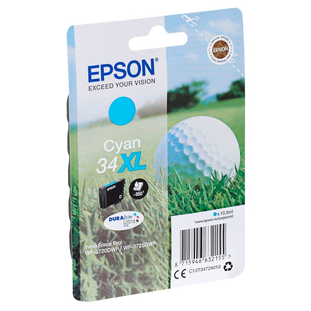 Epson 34 XL / C13T34724010 Tinte Cyan