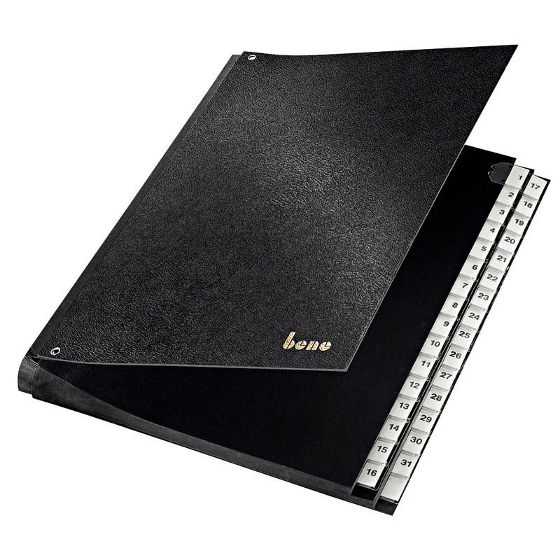 bene Pultordner 1-31 schwarz, 1 St.