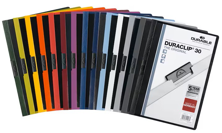 DURABLE Klemmhefter DURACLIP farbsortiert, 25 St.