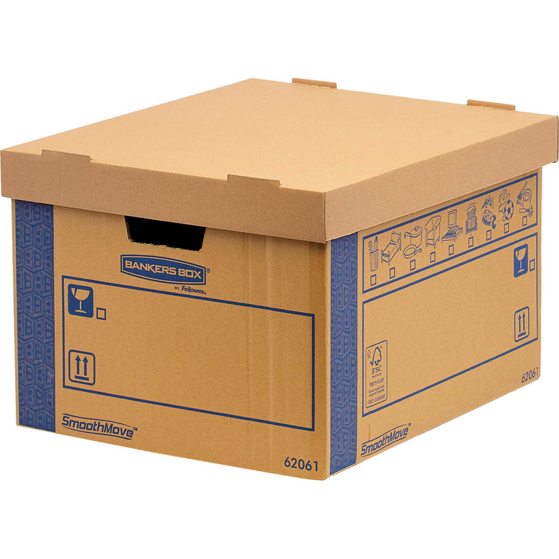 Bankers Box Umzugskartons SmoothMove Prime 46,4 x 39,0 x 29,4 cm, 5 St.