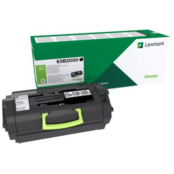 Lexmark Toner-Kartusche Return Program schwarz (63B2000)