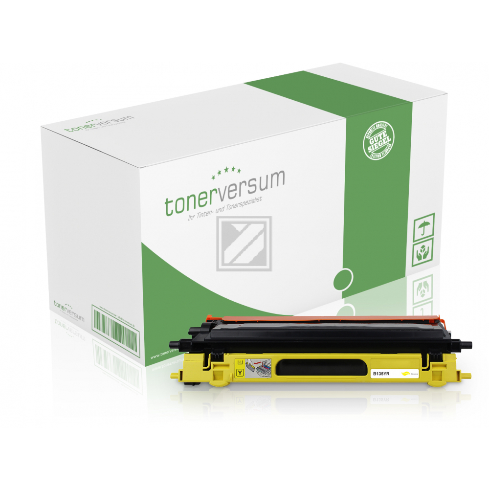 Tonerversum Toner-Kit gelb HC (101125) ersetzt TN-135Y