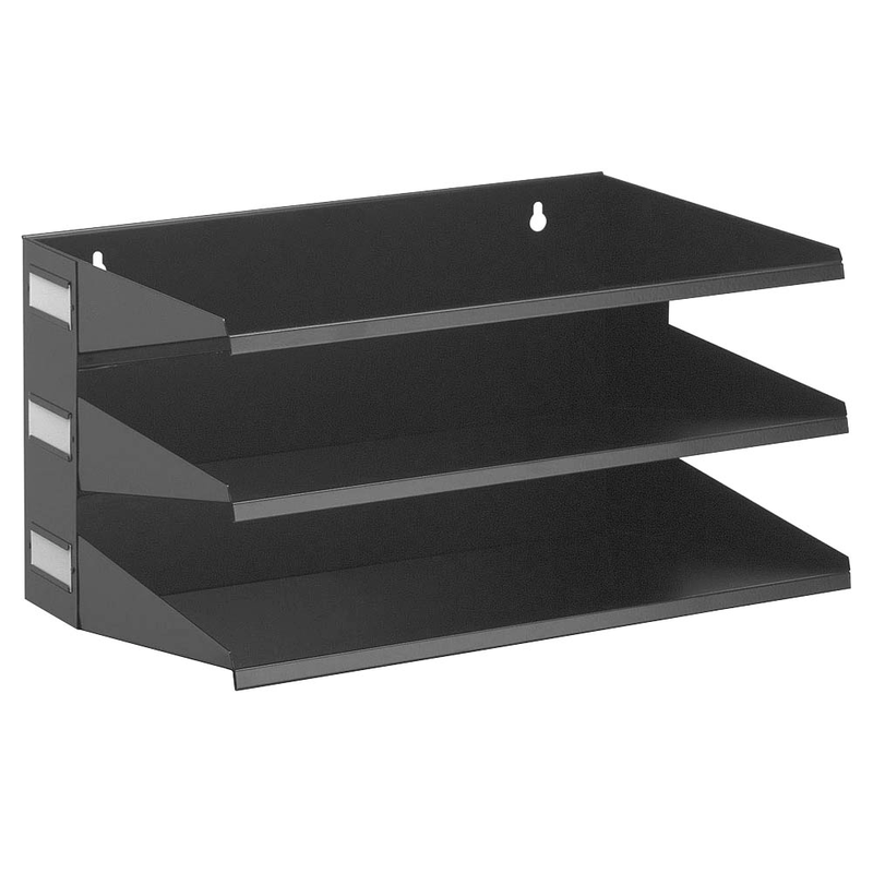 DURABLE Sortierstation schwarz mit 3 Fächern