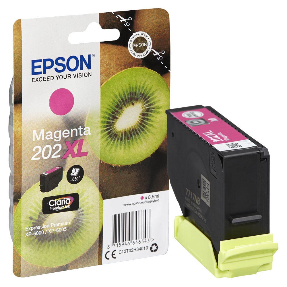 Epson Tintenpatrone magenta HC (C13T02H34010, 202XL)