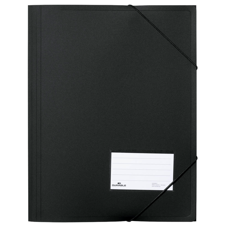 DURABLE Eckspanner DIN A4 schwarz, 5 St.