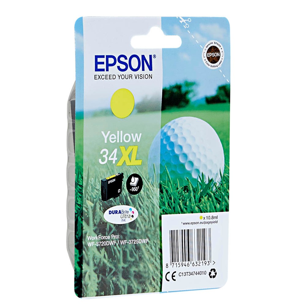 Epson 34 XL / C13T34744010 Tinte Yellow