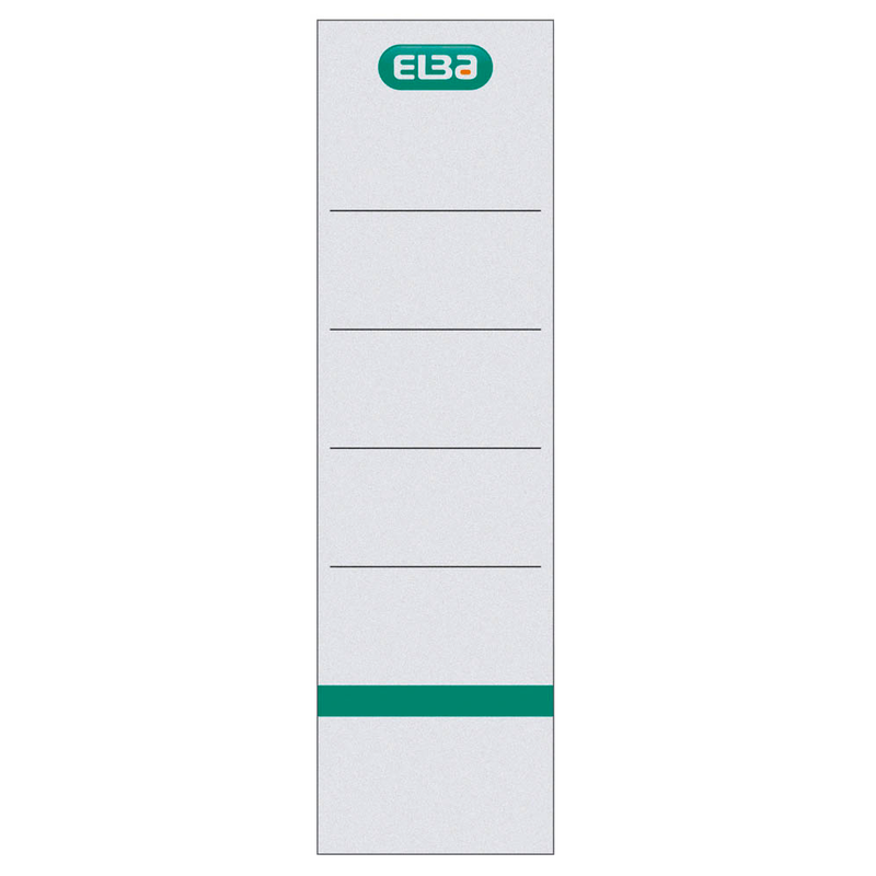 ELBA Einsteck-Rückenschilder weiß für 8,0 cm Rückenbreite, 10 St.