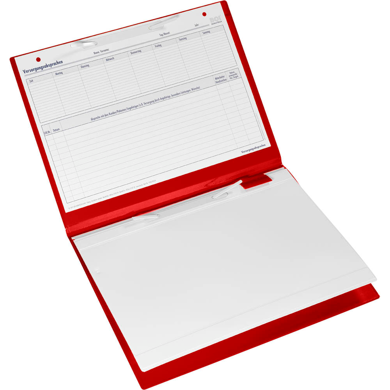 BOI Patienten-Dokumentationsmappe Professional-Line DIN A4 quer rot, 1 St.