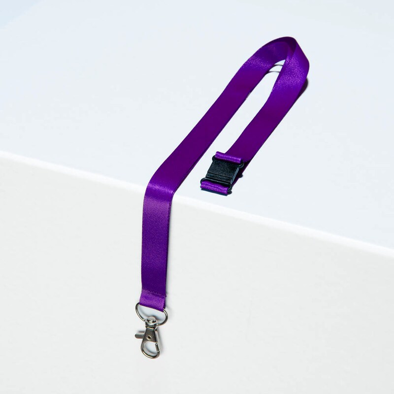 AVERY Zweckform Lanyards 4842P, Karabiner, lila, 10 St.