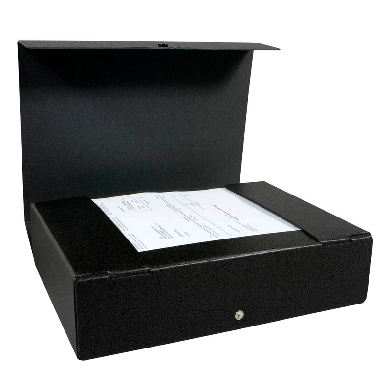 ELBA Heftbox 8,5 cm schwarz marmoriert, 1 St.