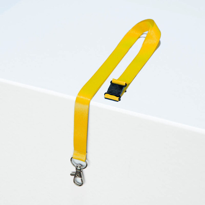 AVERY Zweckform Lanyards 4842Y, Karabiner, gelb, 10 St.