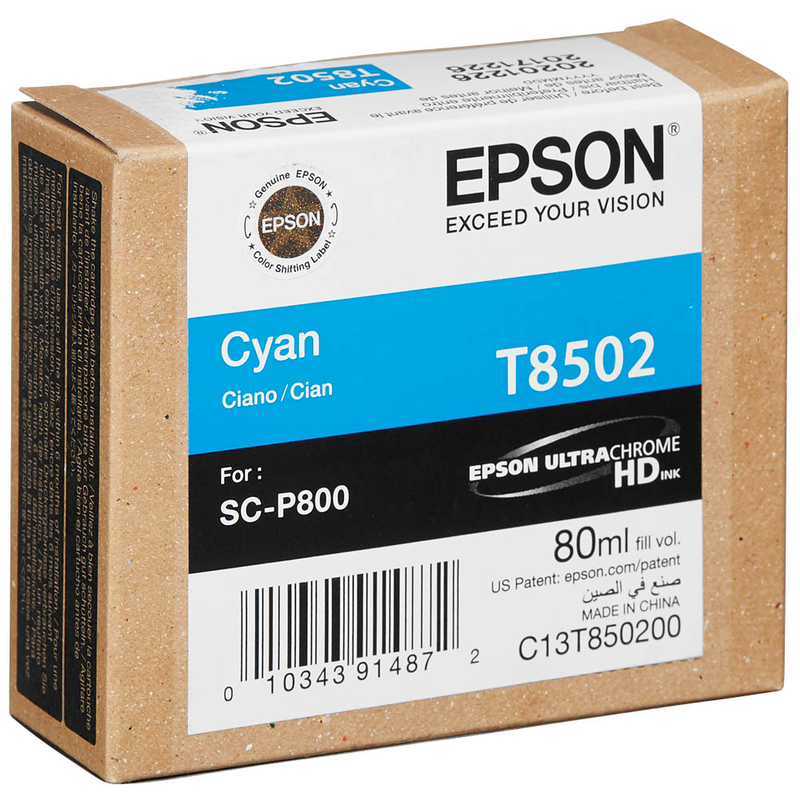 Epson Tintenpatrone cyan (C13T850200, T8502)