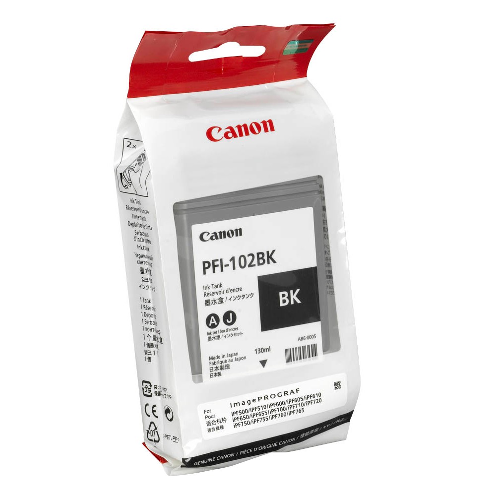 Canon PFI-102BK / 0895B001 Tinte Black