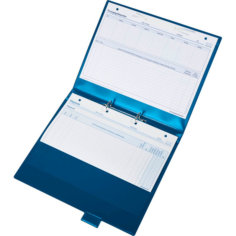 BOI Click-Plus Ambulant Patienten-Dokumentationsmappe 2-Ringe blau 3,5 cm DIN A4, 1 St.