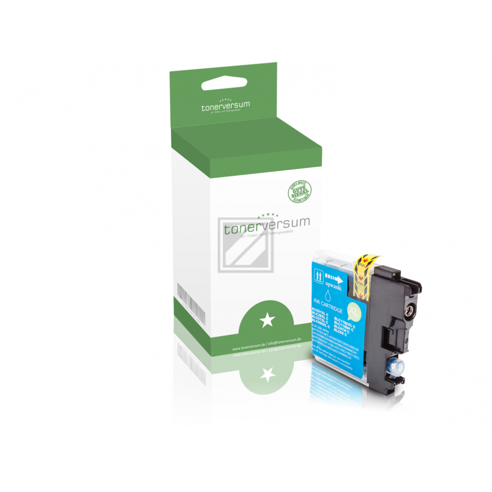 Tonerversum Tintenpatrone cyan (100083) ersetzt LC-1100C