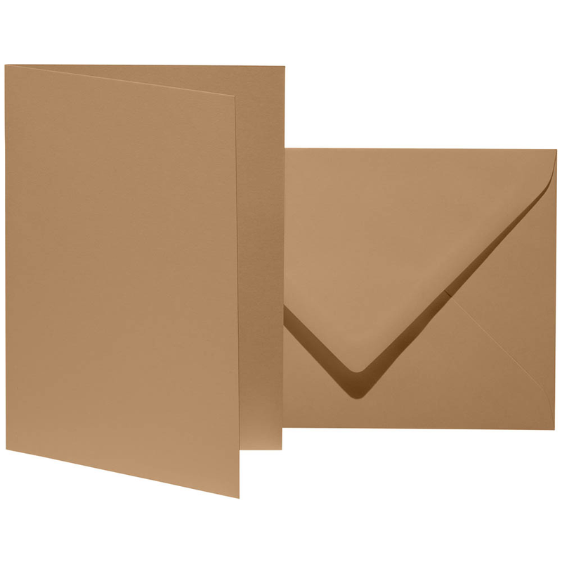 artoz Faltkarten mit Briefumschlägen Mosaic 943601-603 natur DIN B6, 10 St.