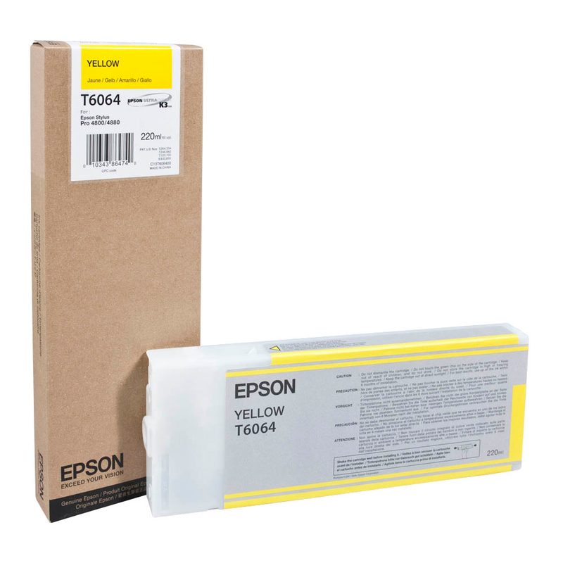 Epson Tintenpatrone gelb HC (C13T606400, T6064)