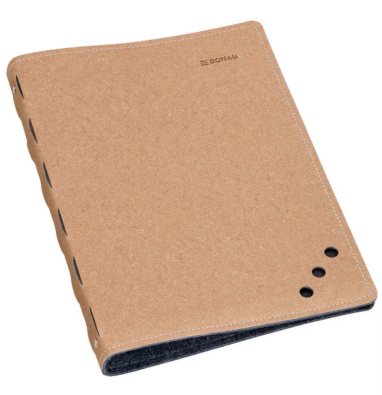 DONAU Ringbuch 4-Ringe hellbraun 3,0 cm DIN A4, 1 St.