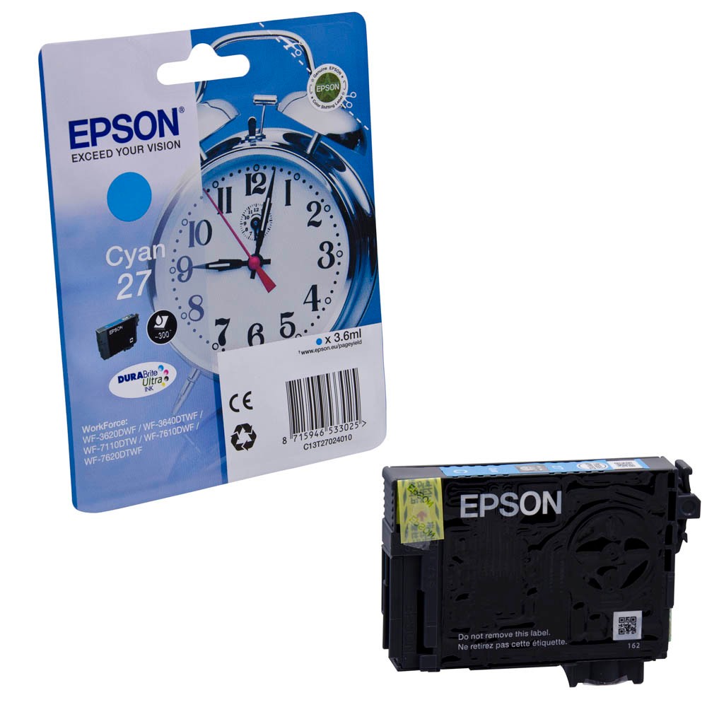 Epson 27 / C13T27024012 Tinte Cyan