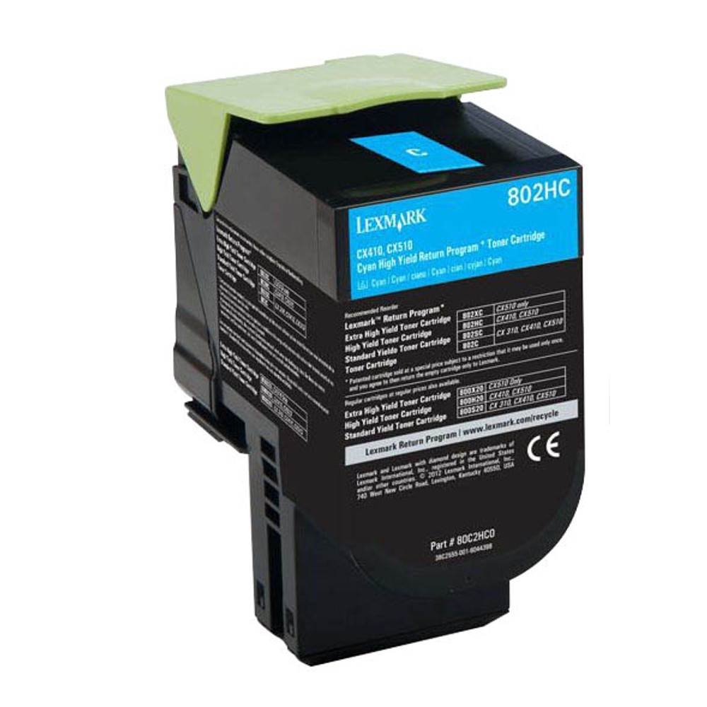 Lexmark 80C2HC0 / 802HC Toner Cyan