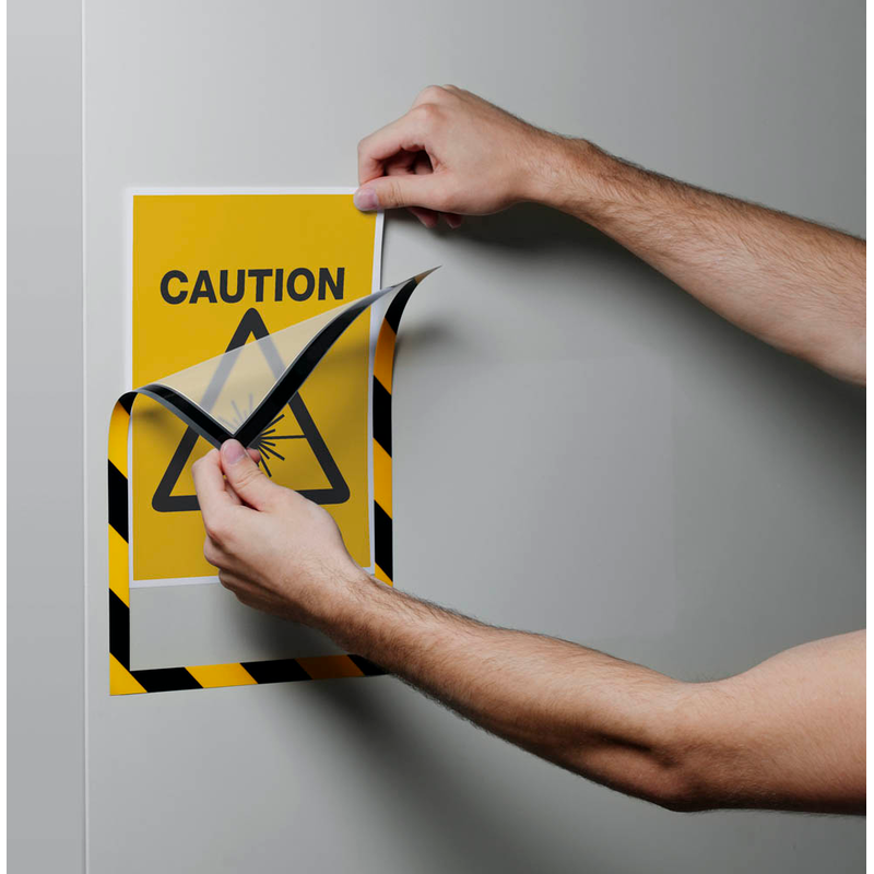 DURABLE Magnetrahmen DURAFRAME® MAGNETIC SECURITY A4 gelb A4, 5 St.