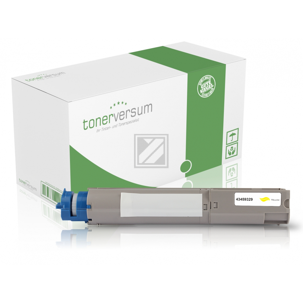 Tonerversum Toner-Kit gelb HC plus + (102939) ersetzt 43459329