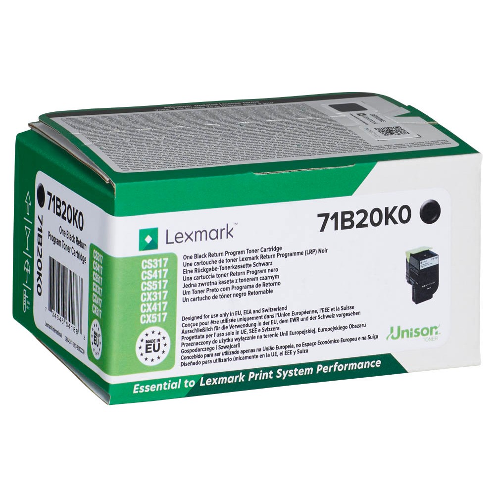 Lexmark 71B20K0 Toner Black