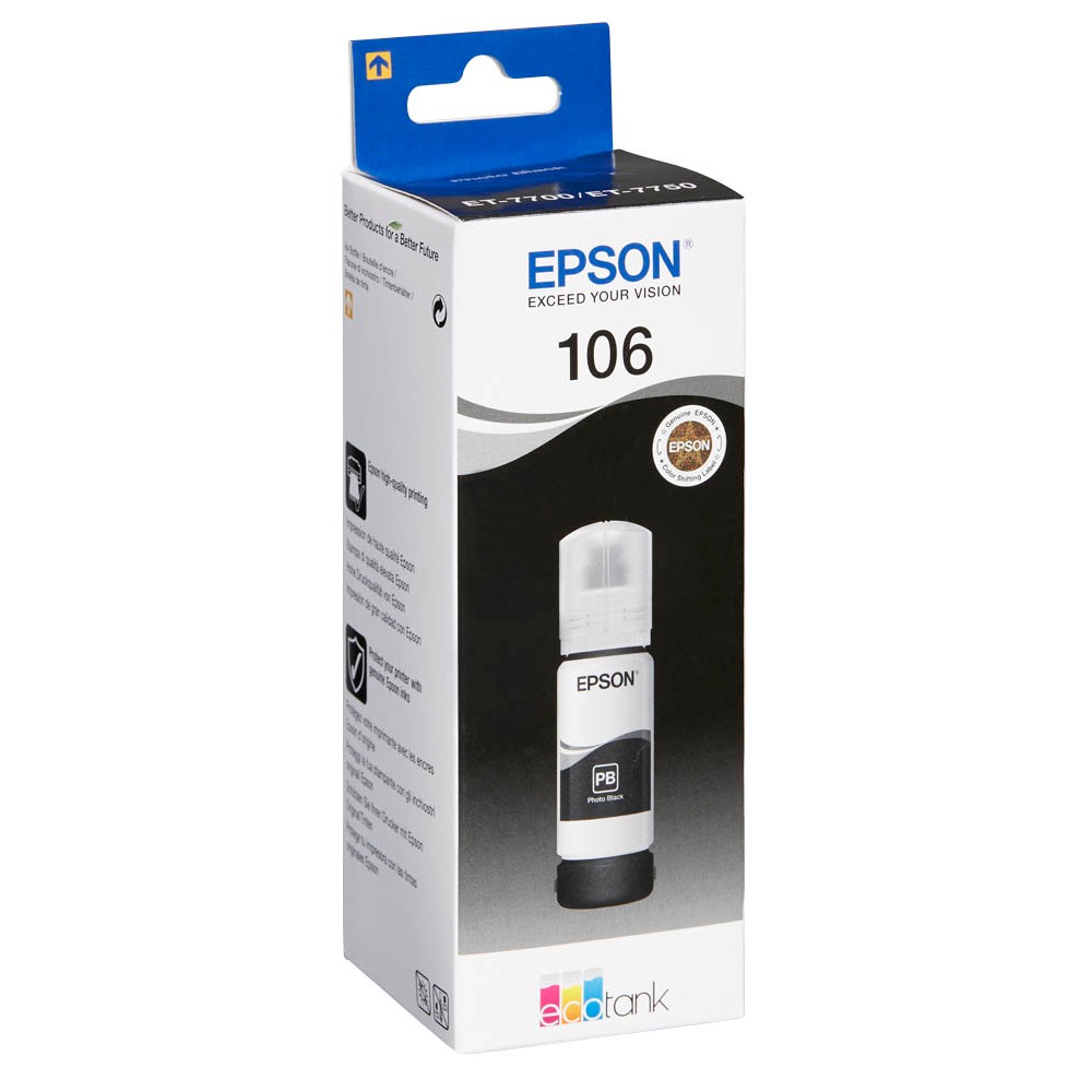 Epson 106 / C13T00R140 Nachfüll-Tinte Photo-Black 70 ml