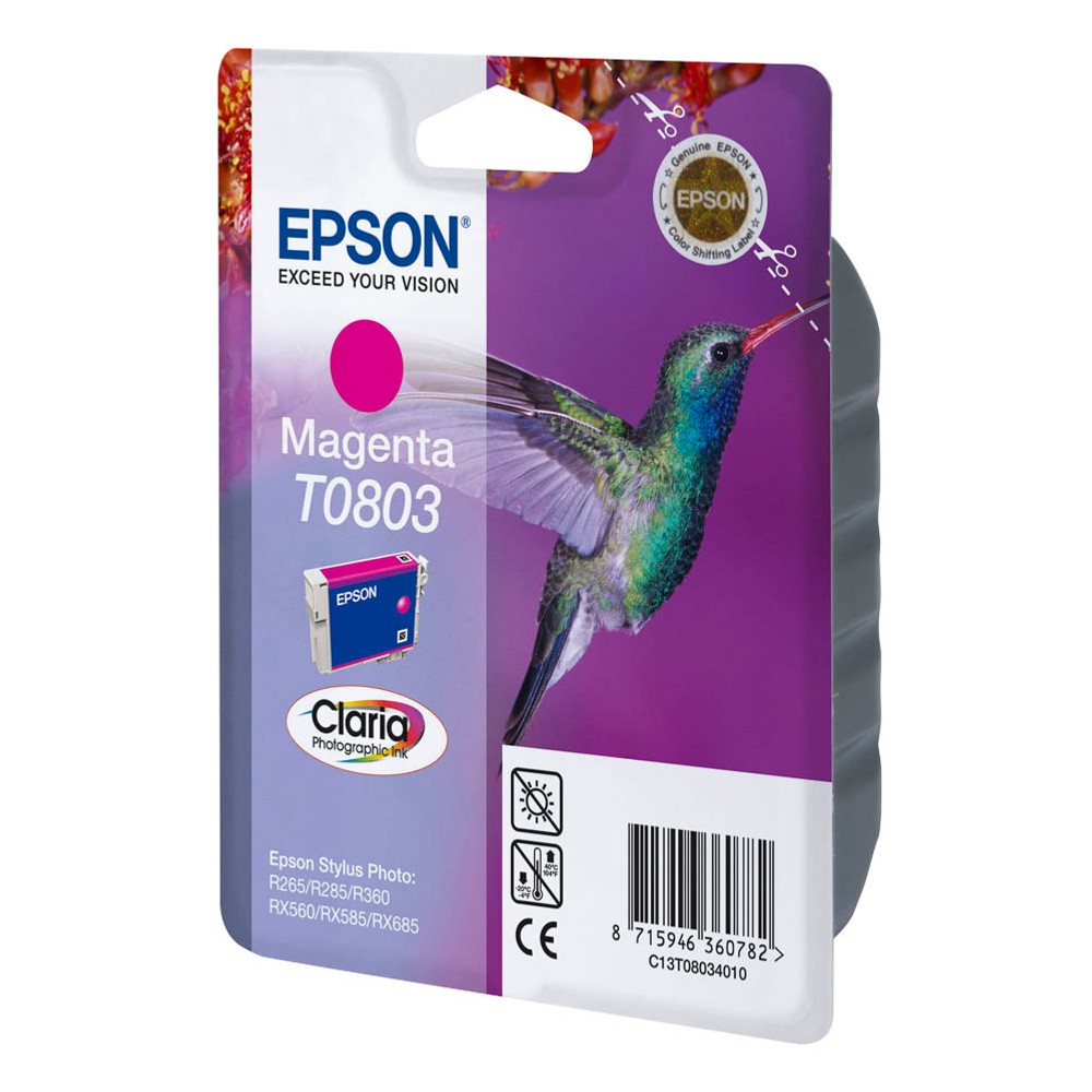 Epson Tintenpatrone magenta (C13T08034011, T0803)