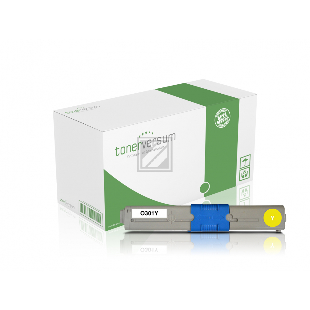 Tonerversum Toner-Kit gelb (102911) ersetzt 44973533