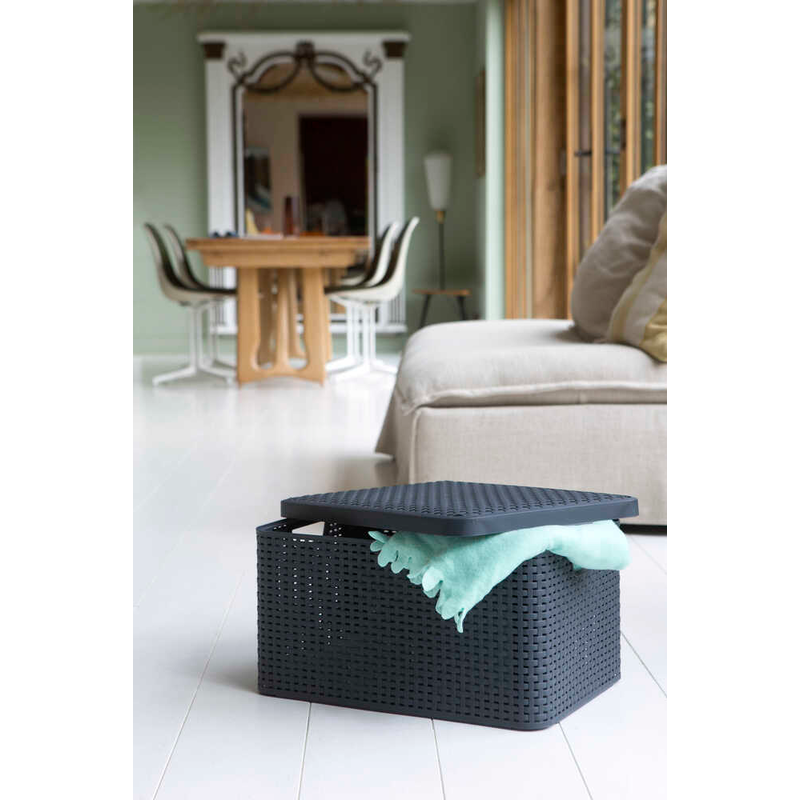 curver STYLE Aufbewahrungsboxen-Set anthrazit, 1 Set