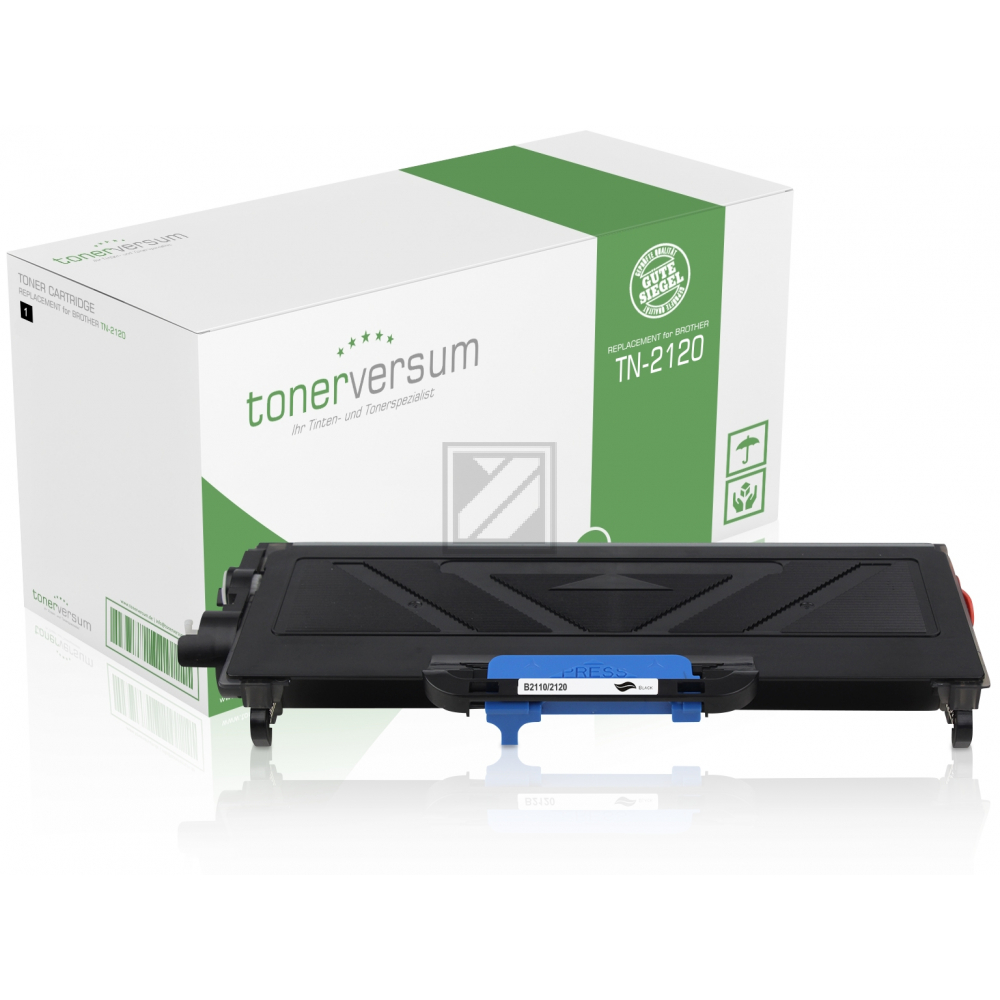 Tonerversum Toner-Kit schwarz HC (101020) ersetzt TN-2120